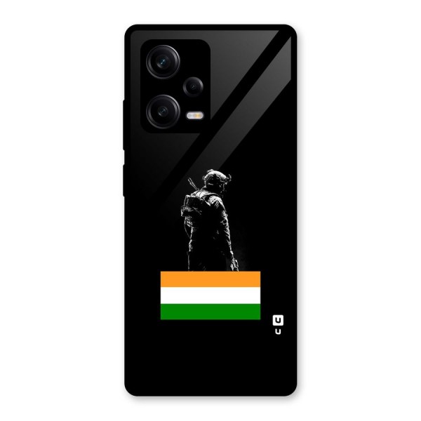 Commando Respect Glass Back Case for Redmi Note 12 Pro