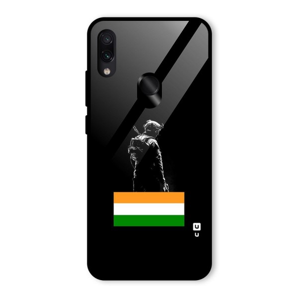 Commando Respect Glass Back Case for Redmi Note 7