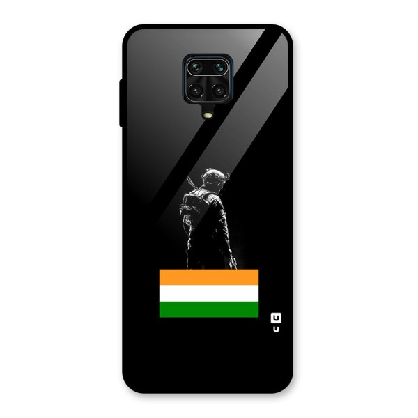 Commando Respect Glass Back Case for Redmi Note 9 Pro