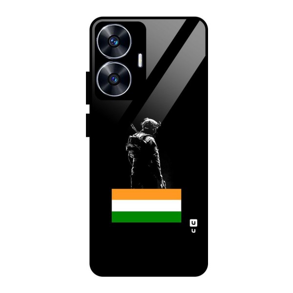 Commando Respect Glass Back Case for realme C55