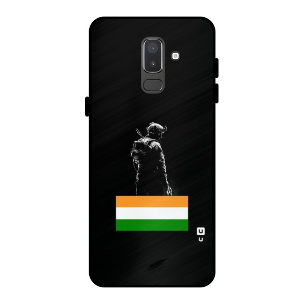 Commando Respect Metal Back Case for Galaxy On8 (2018)