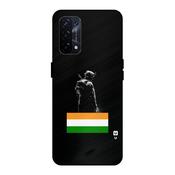 Commando Respect Metal Back Case for Oppo A74 5G