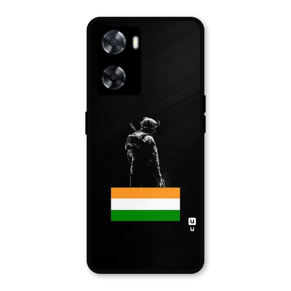 Commando Respect Metal Back Case for Oppo A77