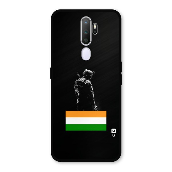 Commando Respect Metal Back Case for Oppo A9 (2020)