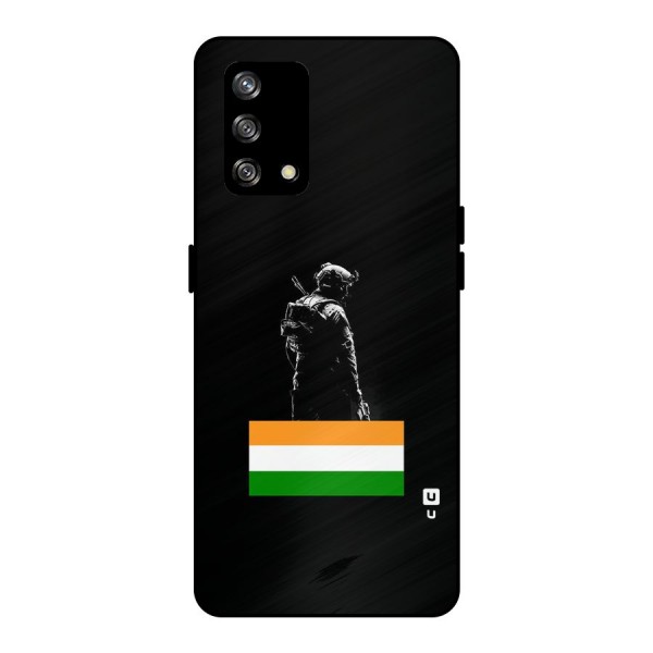 Commando Respect Metal Back Case for Oppo F19s