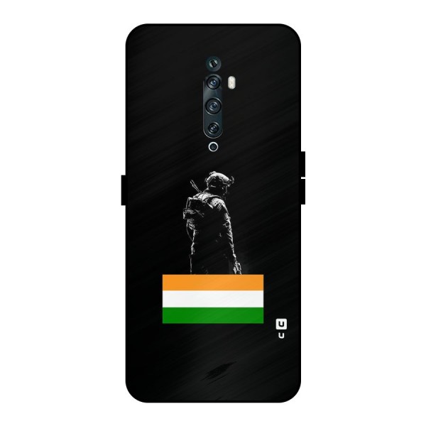 Commando Respect Metal Back Case for Oppo Reno2 F