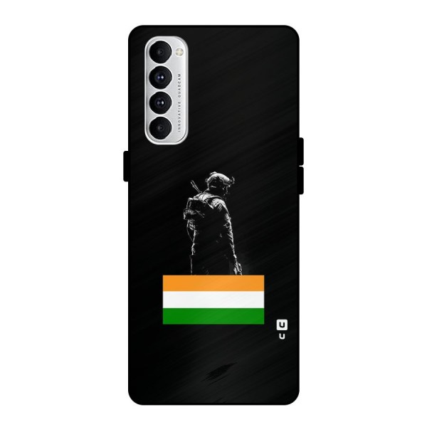 Commando Respect Metal Back Case for Oppo Reno4 Pro