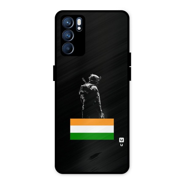 Commando Respect Metal Back Case for Oppo Reno6 5G