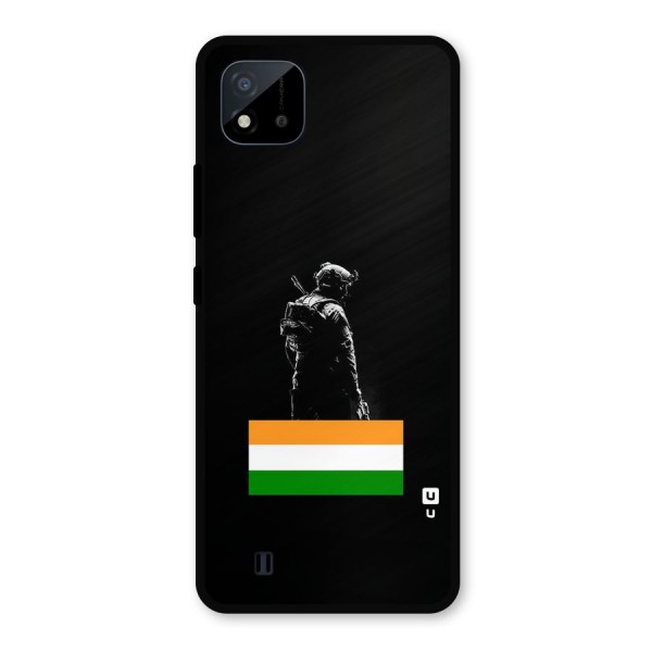 Commando Respect Metal Back Case for Realme C11 2021