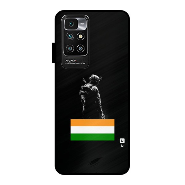 Commando Respect Metal Back Case for Redmi 10 Prime