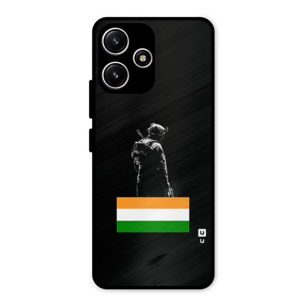 Commando Respect Metal Back Case for Redmi 12 5G