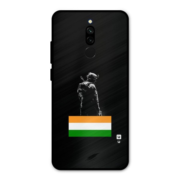 Commando Respect Metal Back Case for Redmi 8