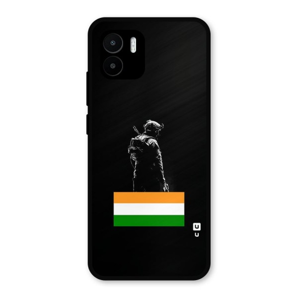 Commando Respect Metal Back Case for Redmi A1