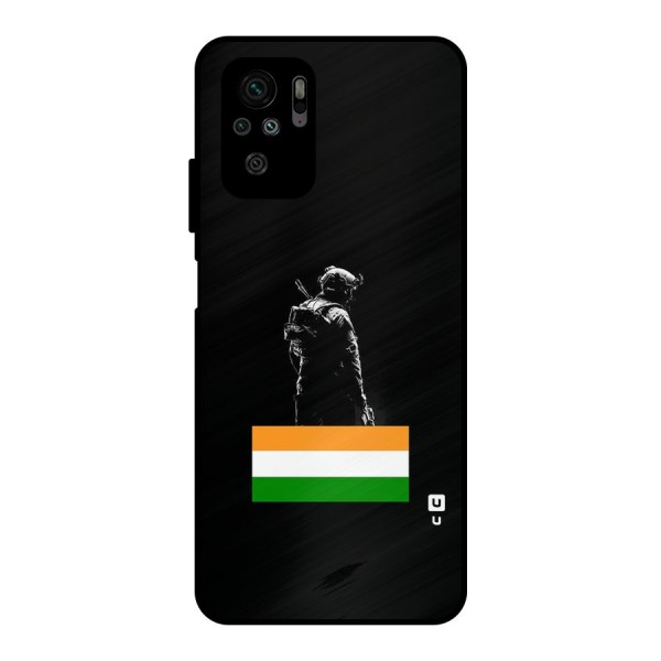 Commando Respect Metal Back Case for Redmi Note 10S