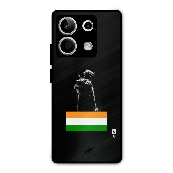 Commando Respect Metal Back Case for Redmi Note 13 5G