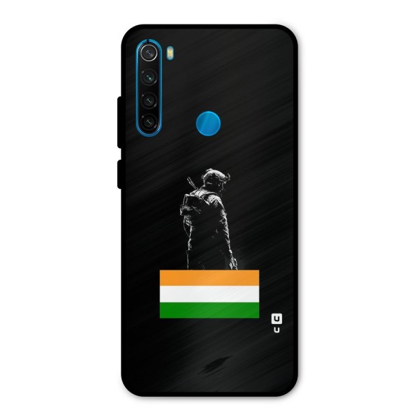 Commando Respect Metal Back Case for Redmi Note 8