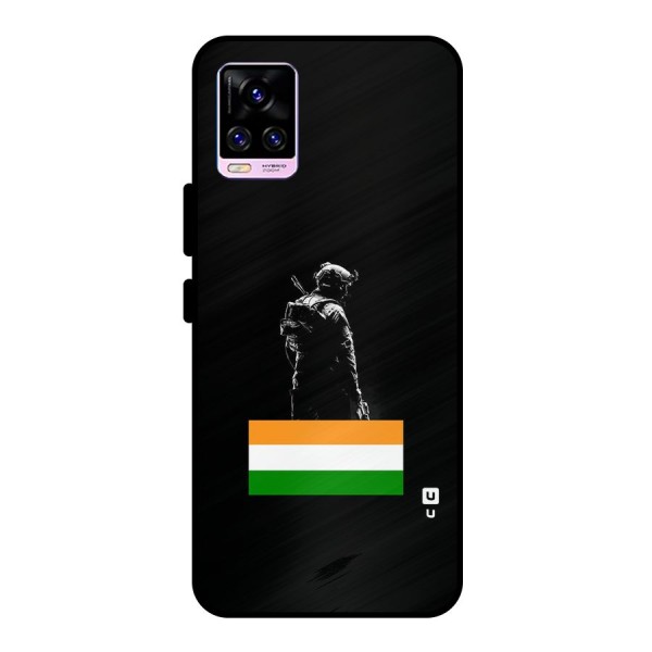 Commando Respect Metal Back Case for Vivo V20 Pro