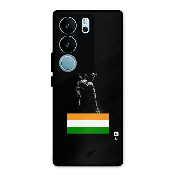 Commando Respect Metal Back Case for Vivo V29 Pro