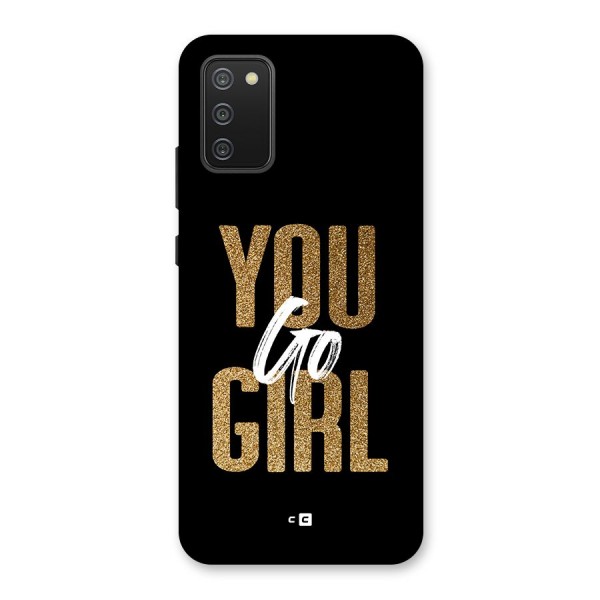 Confident Girl Back Case for Galaxy F02s