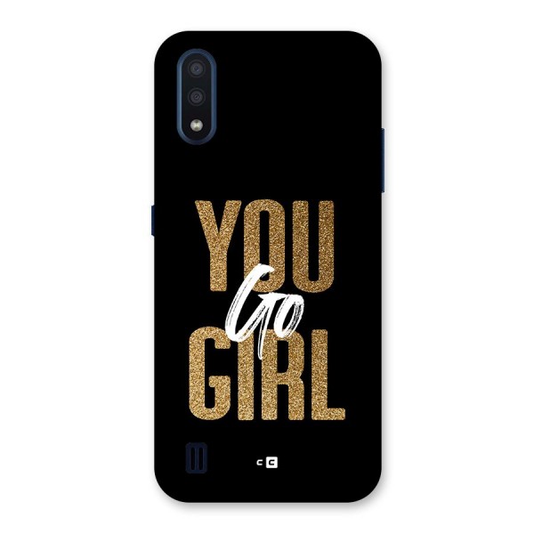 Confident Girl Back Case for Galaxy M01