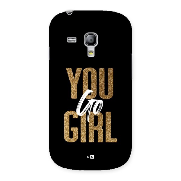 Confident Girl Back Case for Galaxy S3 Mini