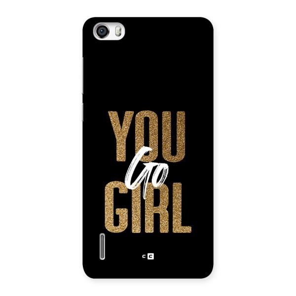 Confident Girl Back Case for Honor 6