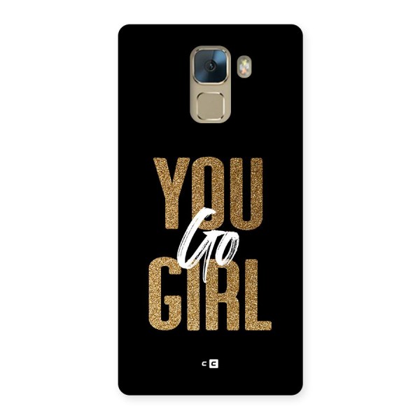 Confident Girl Back Case for Honor 7