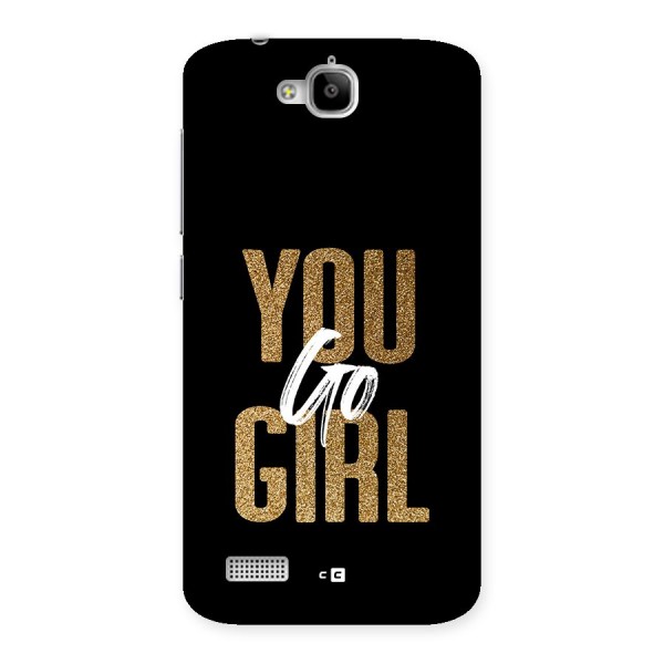 Confident Girl Back Case for Honor Holly