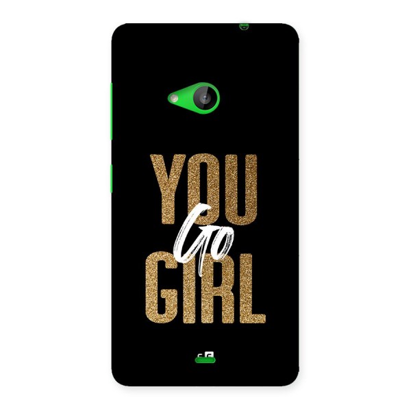 Confident Girl Back Case for Lumia 535