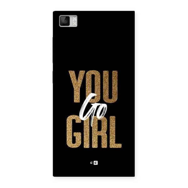 Confident Girl Back Case for Mi3