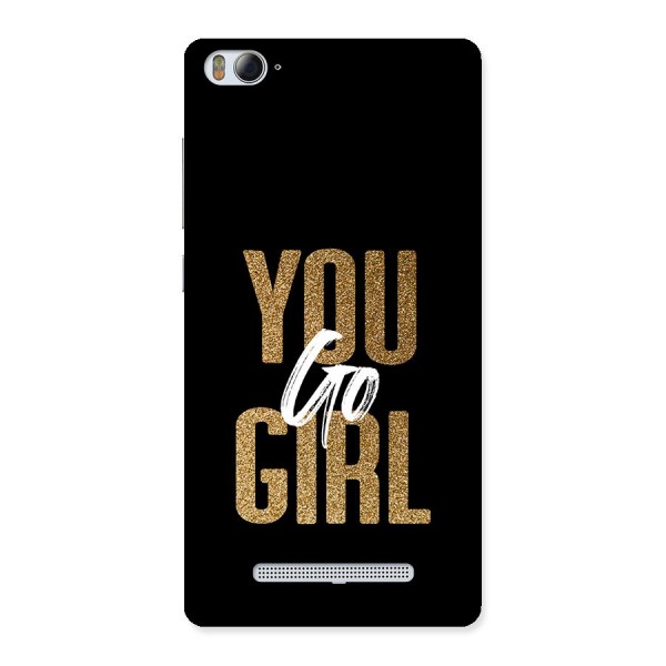 Confident Girl Back Case for Mi4i