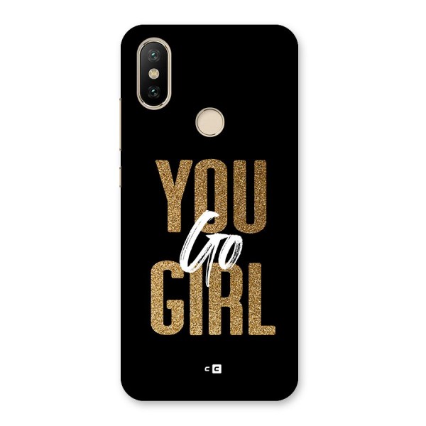 Confident Girl Back Case for Mi A2