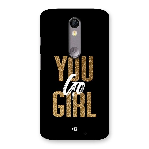 Confident Girl Back Case for Moto X Force