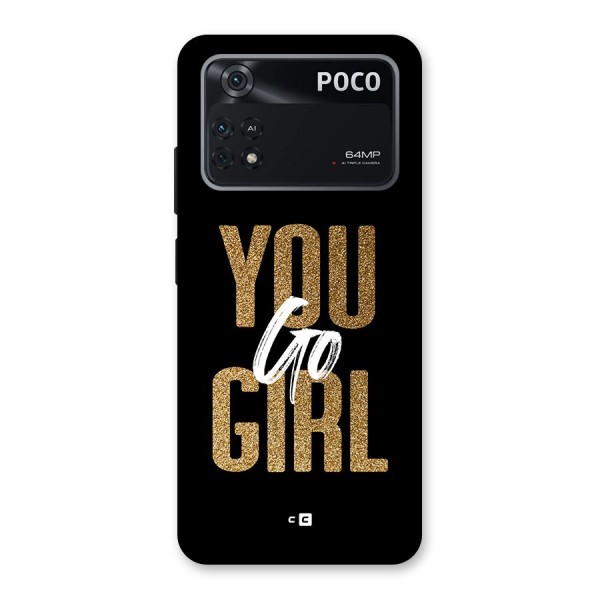 Confident Girl Back Case for Poco M4 Pro 4G