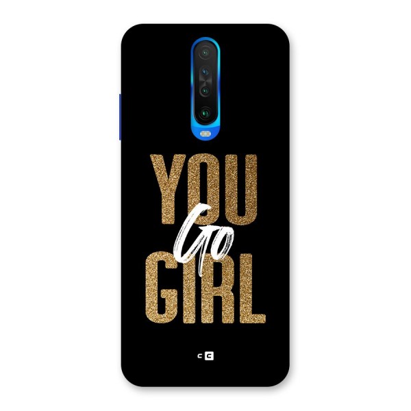 Confident Girl Back Case for Poco X2