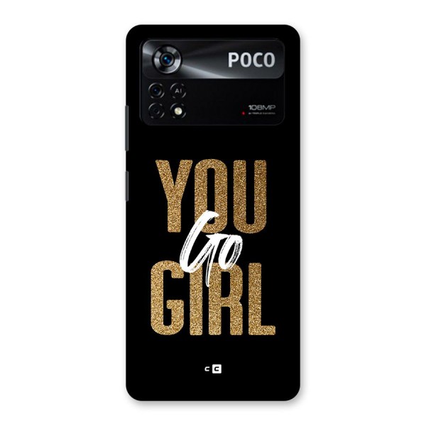 Confident Girl Back Case for Poco X4 Pro 5G