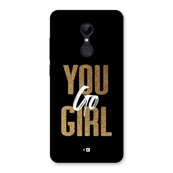 Confident Girl Back Case for Redmi 5