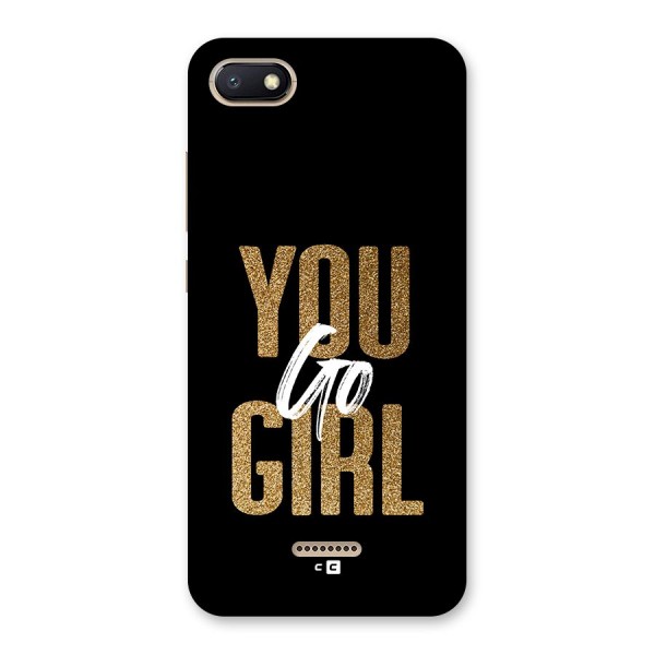 Confident Girl Back Case for Redmi 6A