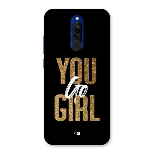 Confident Girl Back Case for Redmi 8