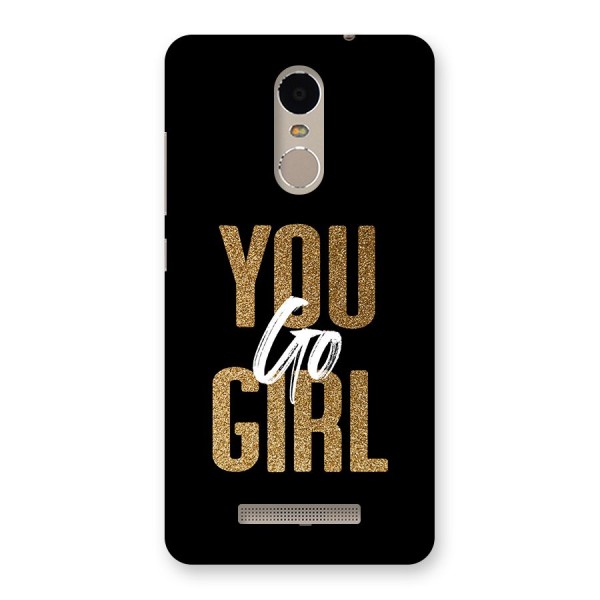 Confident Girl Back Case for Redmi Note 3