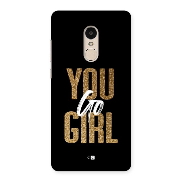 Confident Girl Back Case for Redmi Note 4