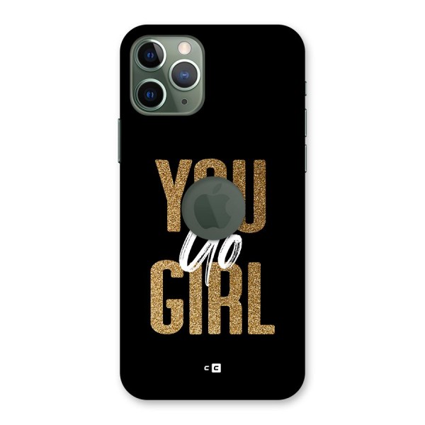 Confident Girl Back Case for iPhone 11 Pro Logo Cut