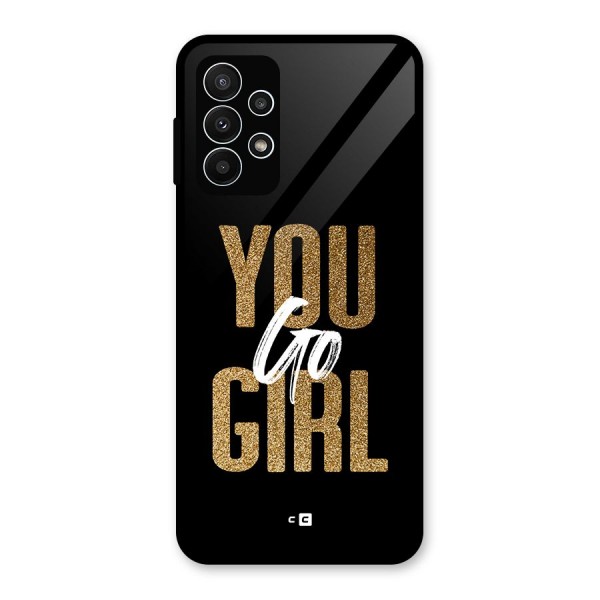 Confident Girl Glass Back Case for Galaxy A23