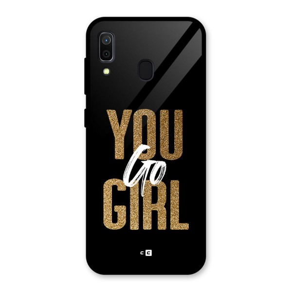 Confident Girl Glass Back Case for Galaxy A30