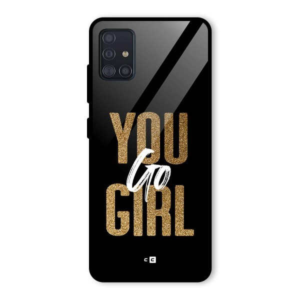 Confident Girl Glass Back Case for Galaxy A51