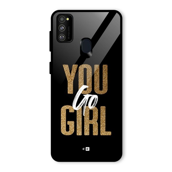 Confident Girl Glass Back Case for Galaxy M30s