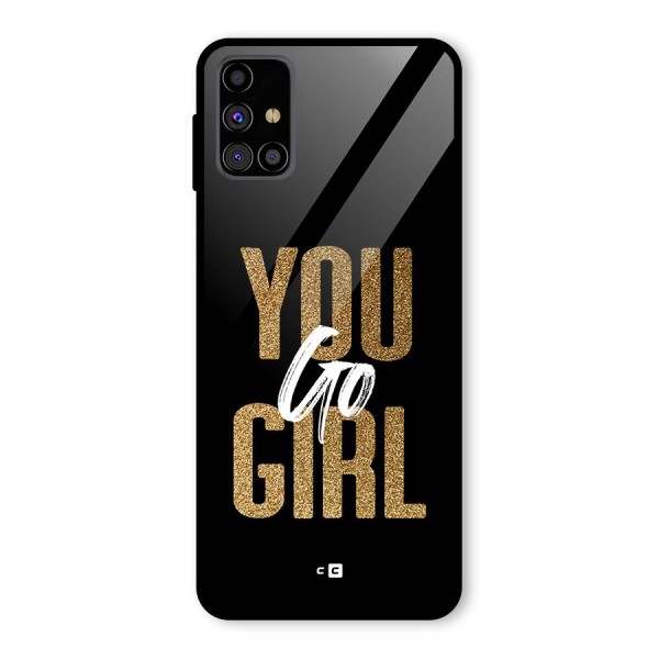 Confident Girl Glass Back Case for Galaxy M31s