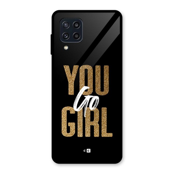 Confident Girl Glass Back Case for Galaxy M32