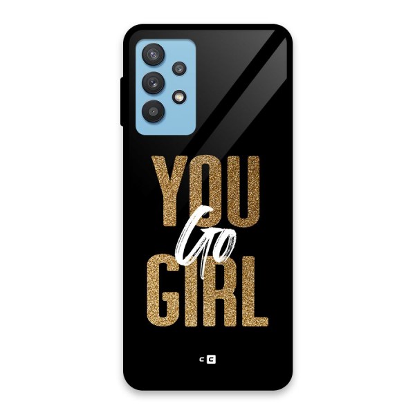 Confident Girl Glass Back Case for Galaxy M32 5G