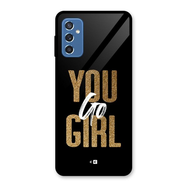 Confident Girl Glass Back Case for Galaxy M52 5G